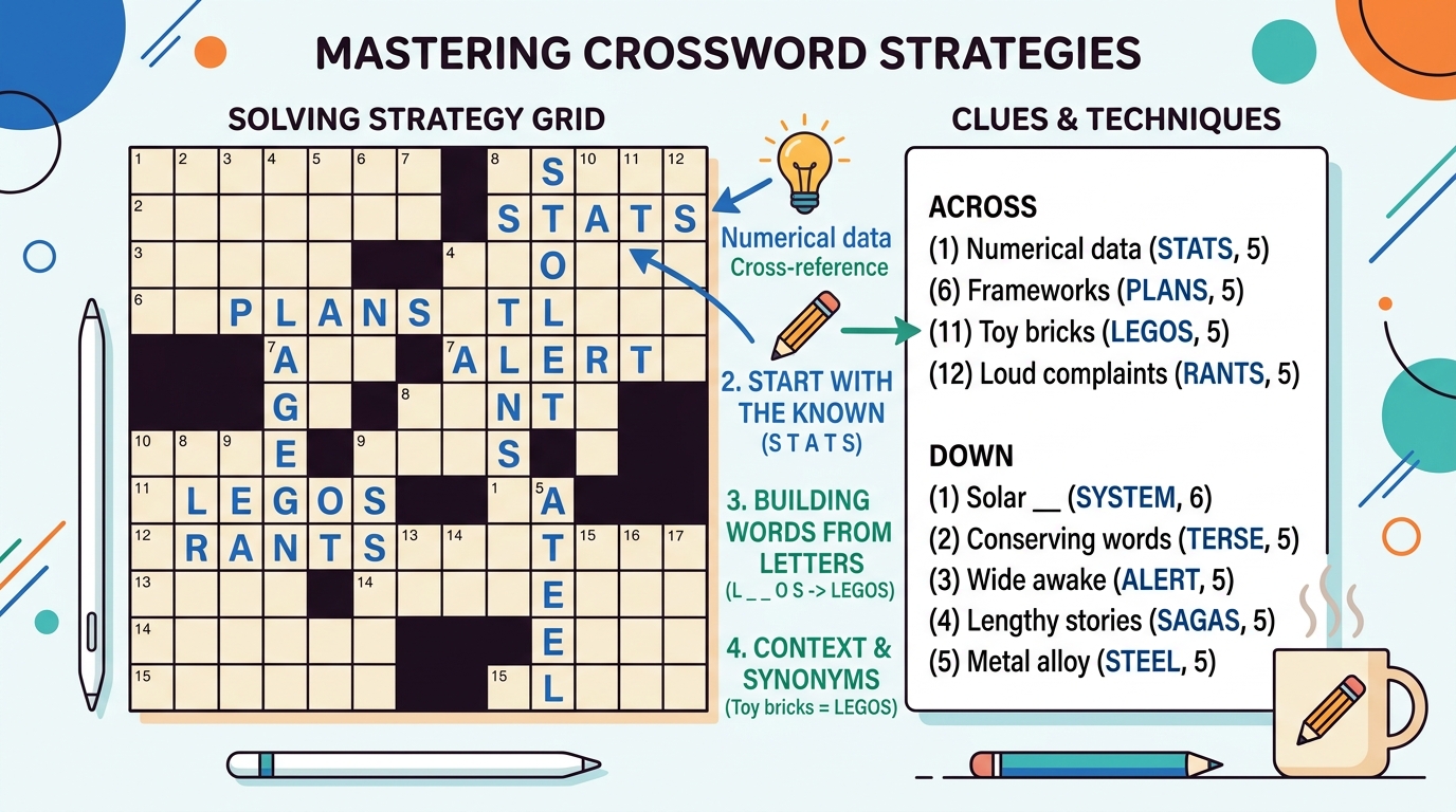 crossword clue patterns illustration for USA Today Crossword