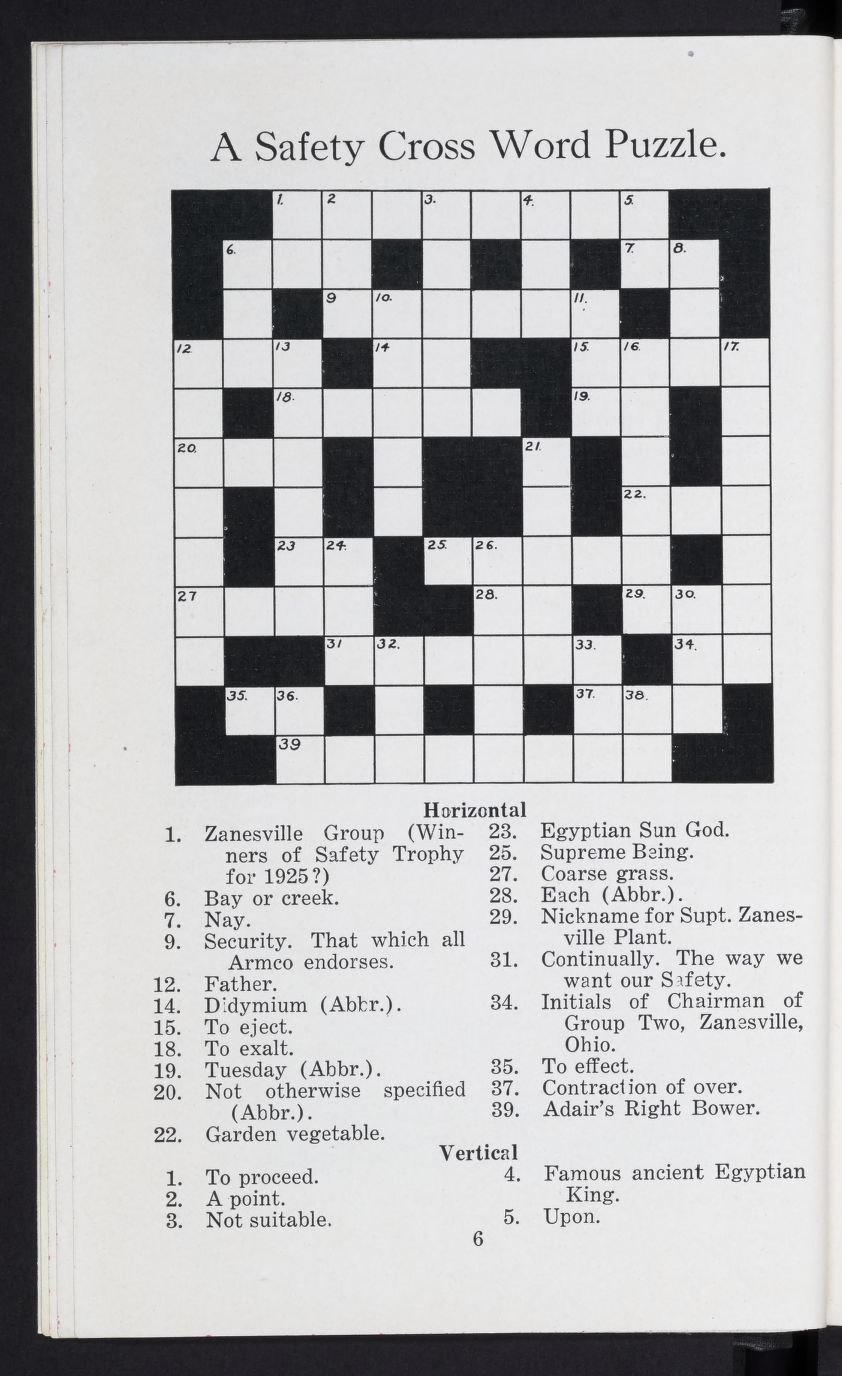 Historic 1920s newspaper crossword puzzle feature print
